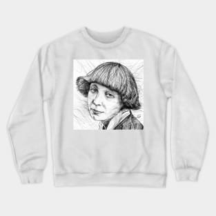 MARINA TSVETAEVA pencil portrait Crewneck Sweatshirt